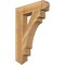 Ekena Millwork Merced Arts & Crafts Rough Sawn Bracket, Western Red Cedar, 6"W x 28"D x 40"H BKT06X28X40MRC03RWR - alternate 1